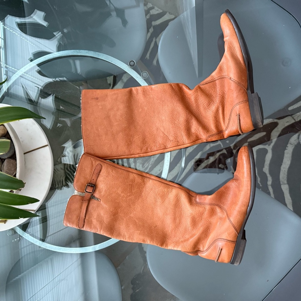 Tan Leather Riding Boots - Picture 11 of 11